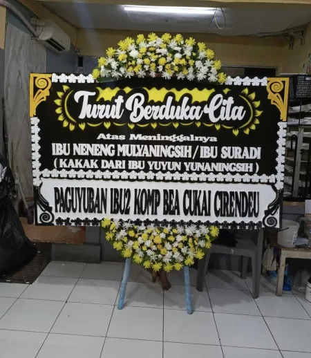 Papan Bunga Duka Modernland Tangerang
